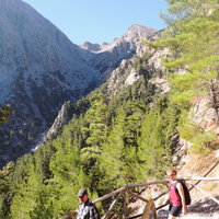 Samaria Gorge near the top